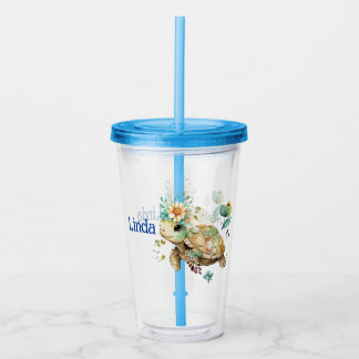 Personalisiert Turtle Acryltrinkbecher