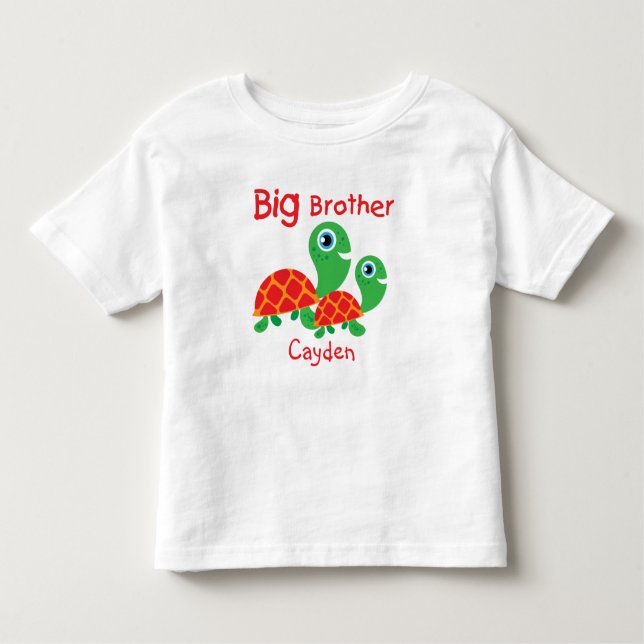 Personalisiert Turtles Big Brother T - Shirt (Vorderseite)