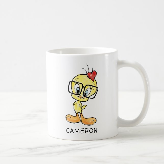 Personalisiert TWEETY™ Bird-Nerd Kaffeemaschine Ta Kaffeetasse (Rechts)