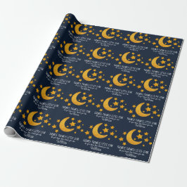 Personalisiert Twinkle Little Star Moon & Stars Geschenkpapier