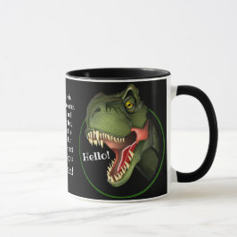 Personalisiert Tyrannosaurus Rex Dinosaurier Tasse