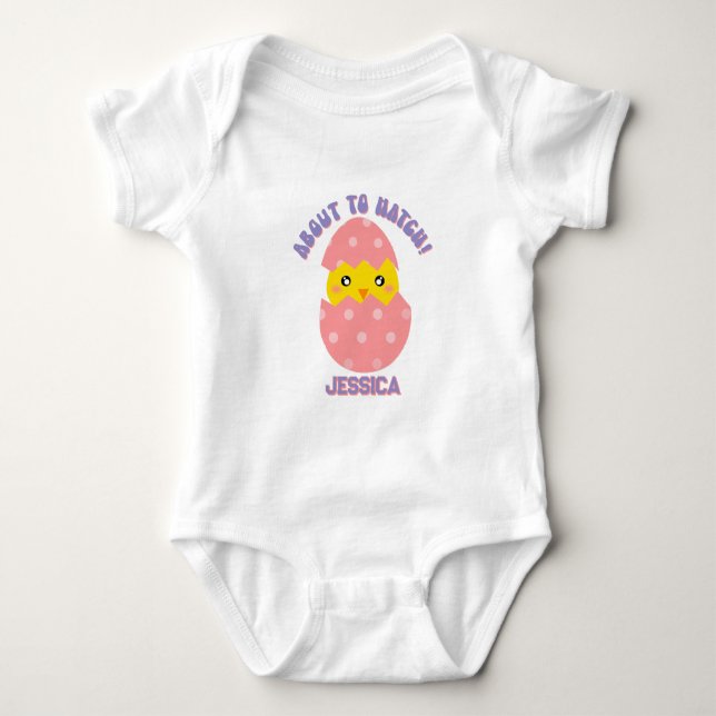 Personalisiert über Hatch - Baby Girl Oaster Strampler (Vorderseite)