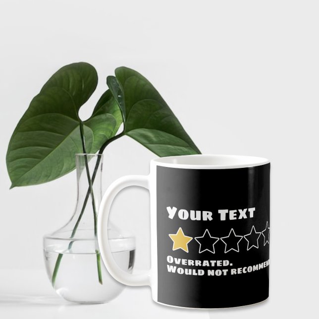 Personalisiert überbewertet würde nicht empfohlen kaffeetasse (Von Creator hochgeladen)