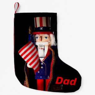 Personalisiert Uncle Sam Nutcracker Kleiner Weihnachtsstrumpf