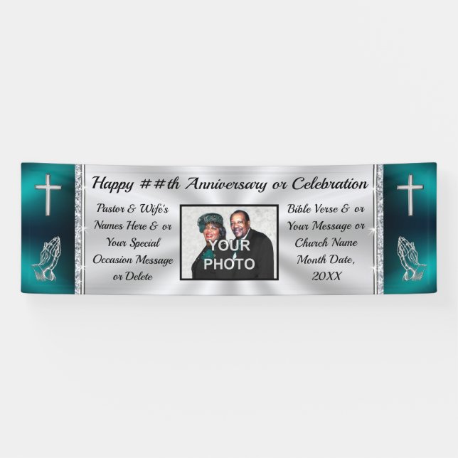 Personalisiert und Foto, Jubiläumsbanner Banner (Horizontal)