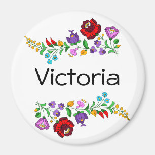 Personalisiert ungarisches Kalocsa Magnet