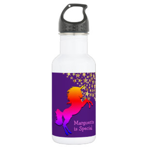 PERSONALISIERT UNICORN EDELSTAHLFLASCHE