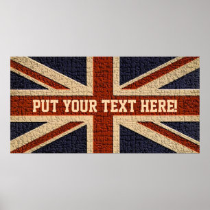 Personalisiert Union Jack Poster