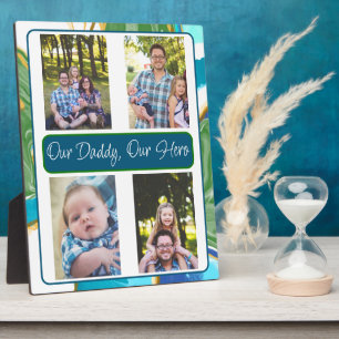 Personalisiert unser Papa, unser Held Fotoplatte