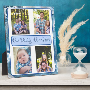 Personalisiert unser Papa, unser Held Fotoplatte
