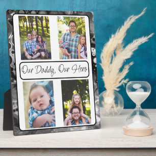 Personalisiert unser Papa, unser Held Fotoplatte