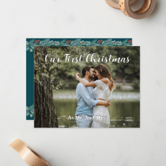 Personalisiert unsere erste Weihnachtskarte Mitteilungskarte