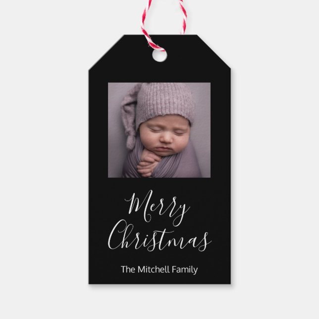 Personalisiert "Unsere Gegenwart ist früh gekommen Geschenkanhänger (Vorderseite)