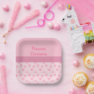 Personalisiert Unsere Kleine Prinzessin Geburtstag Pappteller