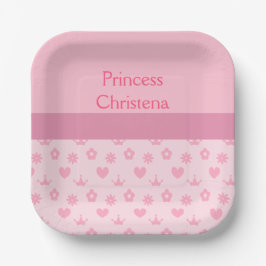 Personalisiert Unsere Kleine Prinzessin Geburtstag Pappteller
