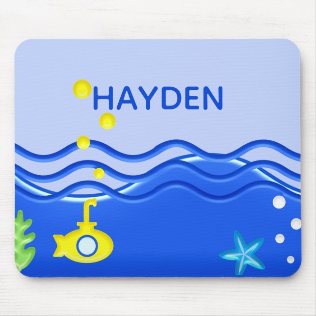 Personalisiert unter dem Unterseeboot Mousepad (Vorne)