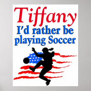 PERSONALISIERT USA SOCCER PLAYER POSTER
