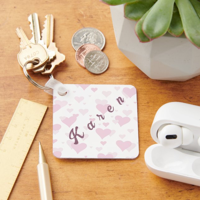 Personalisiert Valentine Schlüsselanhänger Valenti (Schreibtisch)