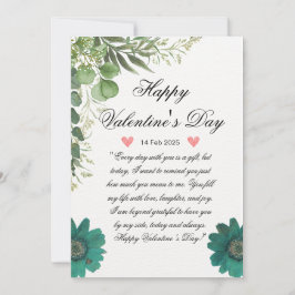 Personalisiert Valentinische Liebe Card Feiertagskarte