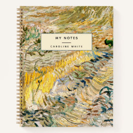 Personalisiert Van Gogh Brush Strokes Notizbuch