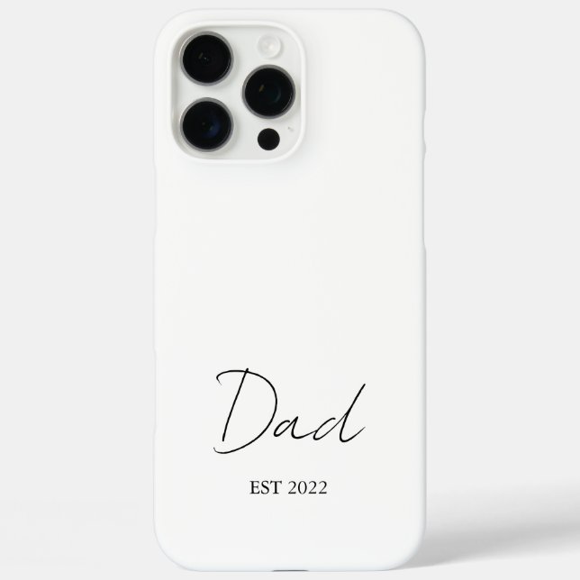 Personalisiert "VATER Est. [Jahr]" - Case-Mate iPhone Hülle (Rückseite)
