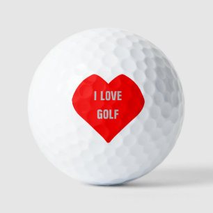 Personalisiert Vater Mama Neuheit I Liebe Golf,  Golfball