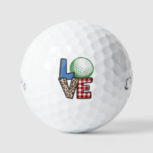 Personalisiert Vater Mama Neuheit I Liebe Golf, Golfball