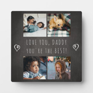 Personalisiert Vatertag Foto Collage Liebe Papa Fotoplatte