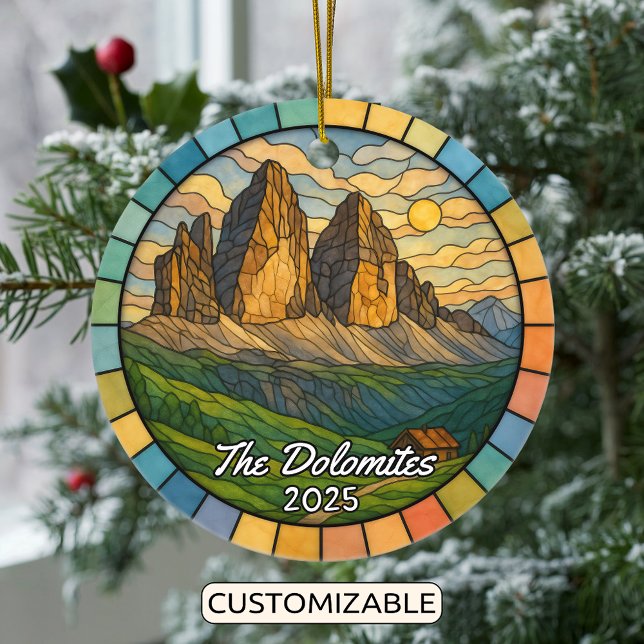Personalisiert verkettete Glass Dolomiten Ornament (Von Creator hochgeladen)