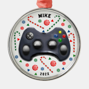 Personalisiert Video Gamer Holiday Geschenk Metal  Ornament Aus Metall