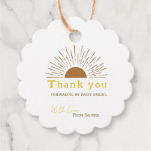 Personalisiert Vielen Dank Baby Dusche Retrosonne