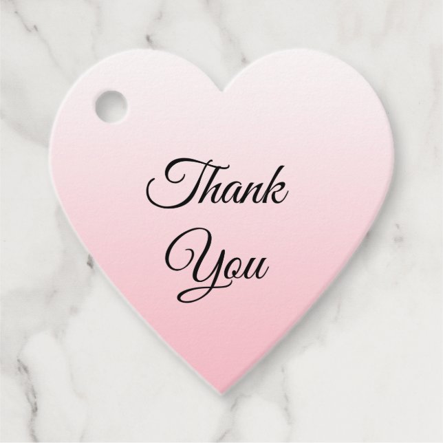 Personalisiert Vielen Dank, dass Sie verblasste ro Geschenkanhänger (Vorderseite)