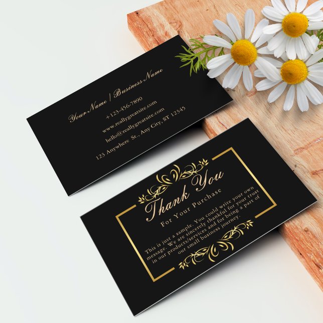 Personalisiert Vielen Dank, Hinweis für den Kunden Visitenkarte (Personalized Thank You Note For Customer Business Card)