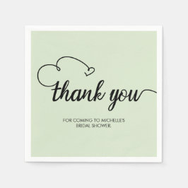 Personalisiert Vielen Dank Individuelle Name Braut Serviette