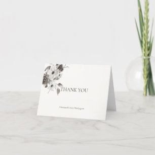 Personalisiert Vielen Dank Karten - sepia toniert