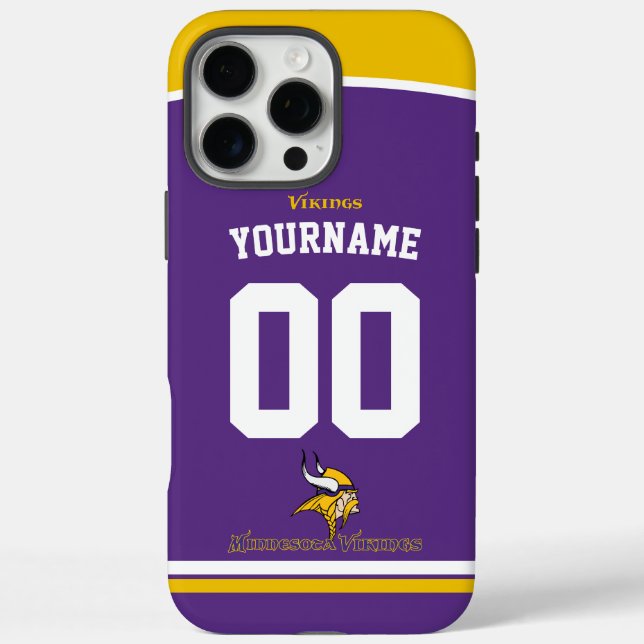 Personalisiert Vikings Jersey American Football Case-Mate iPhone Hülle (Rückseite)