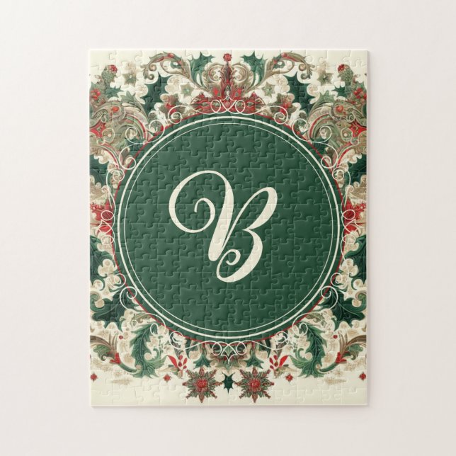 Personalisiert Viktorianisch/klassisch/Vintage Wei Puzzle (Vertikal)