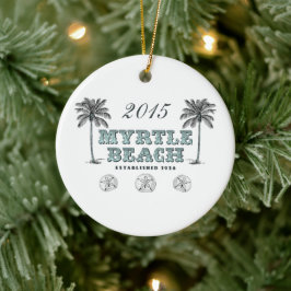 Personalisiert Vintag Myrtle Beach South Carolina Keramikornament