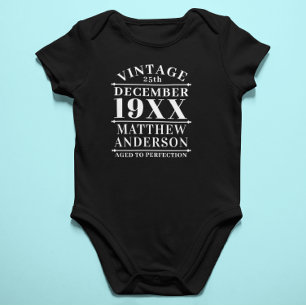 Personalisiert Vintage gealtert auf Perfektion Baby Strampler