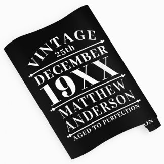 Personalisiert Vintage gealtert auf Perfektion Geschenkpapier