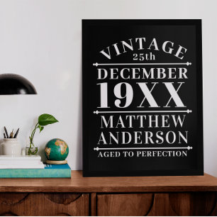 Personalisiert Vintage gealtert bis zur Perfektion Poster