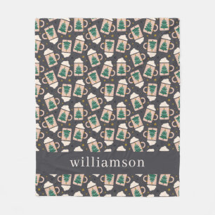 Personalisiert Vintage Heiße Kakao Fleecedecke