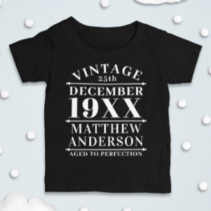 Personalisiert Vintage - perfekt gealtert Baby T-shirt