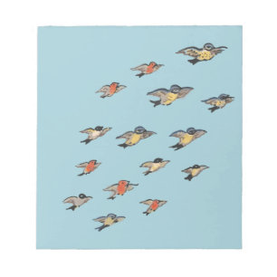 Personalisiert   Vintage Vogelgestaltung Notizblock