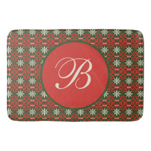 Personalisiert Vintage Weihnachten/Winter gemuster Badematte