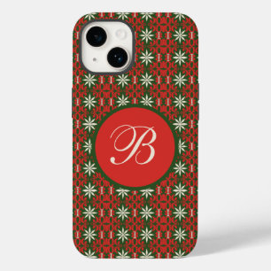 Personalisiert Vintage Weihnachten/Winter gemuster Case-Mate iPhone 14 Hülle