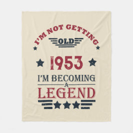 Personalisiert Vintagen 70. Geburtstag Fleecedecke