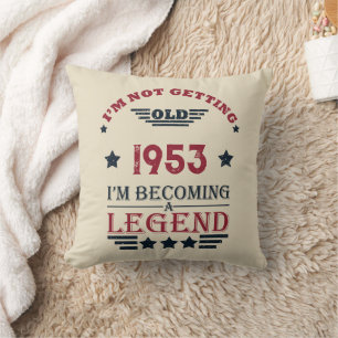 Personalisiert Vintagen 70. Geburtstag Kissen