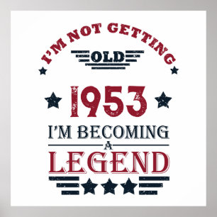 Personalisiert Vintagen 70. Geburtstag Poster