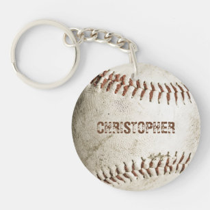 Personalisiert Vintager Baseball Schlüsselanhänger